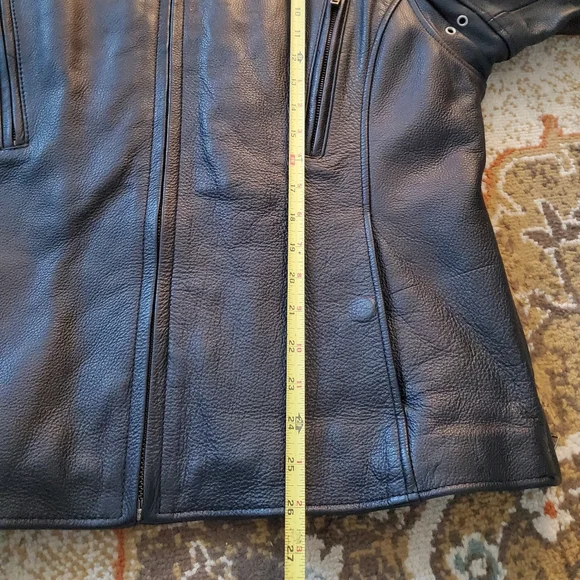 FIRST CLASSICS Heavy Leather Biker Jacket XL